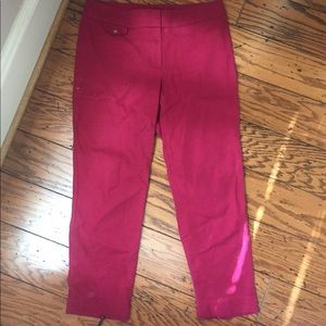 Hot Pink pants fro LOFT.